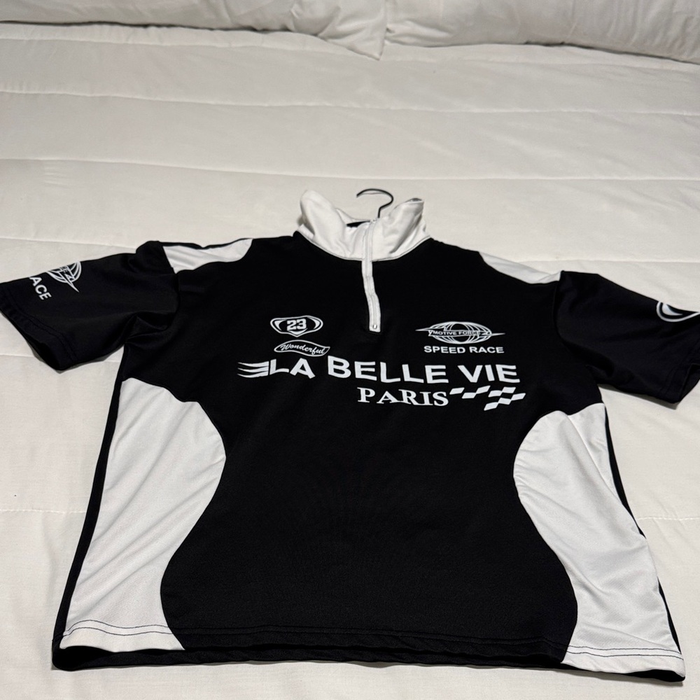 La Belle Vie Kids Black and White Speed Race Jersey